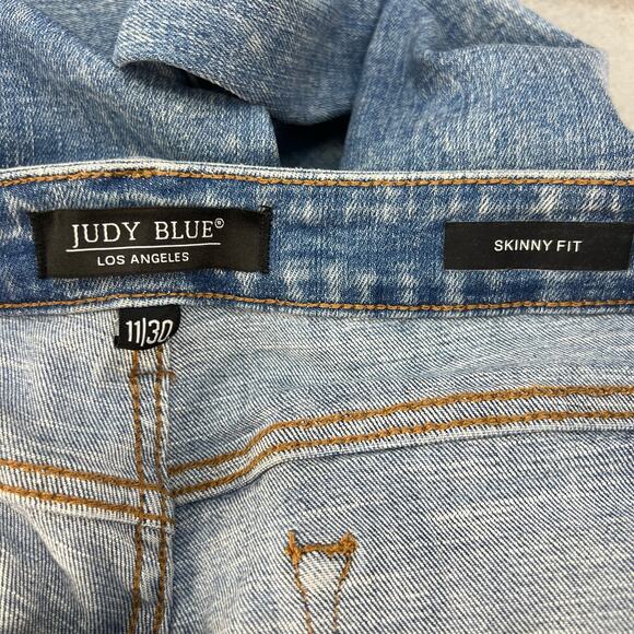 Judy Blue Women's Skinny Jeans Size 11/30 Acid Wash Modern School Normcore - Picture 8 of 14
